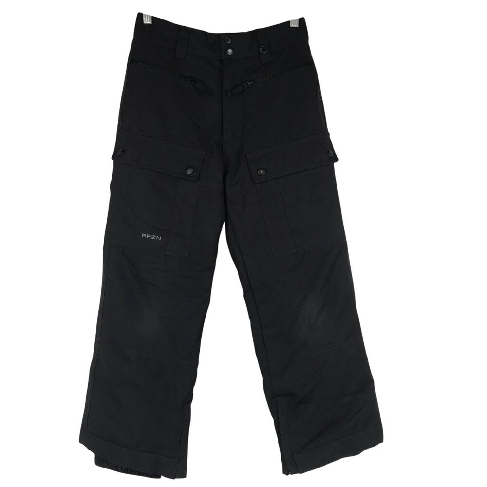 RPZN RIP ZONE - BOYS MEDIUM -BLACK POLYESTER SNOWMOBILING SKI PANTS